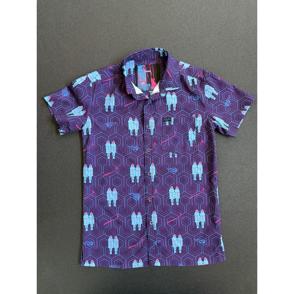 Retro Rifle The Shining Shirt Size Small Short Sleeve Button Men's